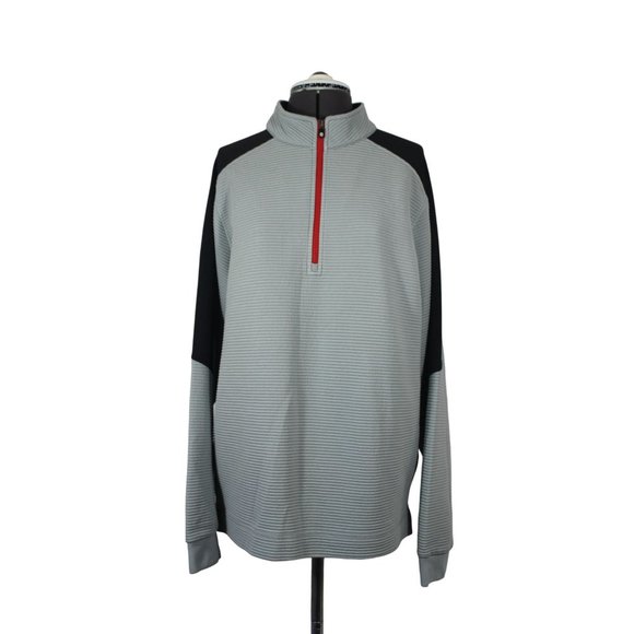 FootJoy men's 1/4 zip ribbed mid layer golf‎ pullover sweatshirt L - Picture 1 of 14